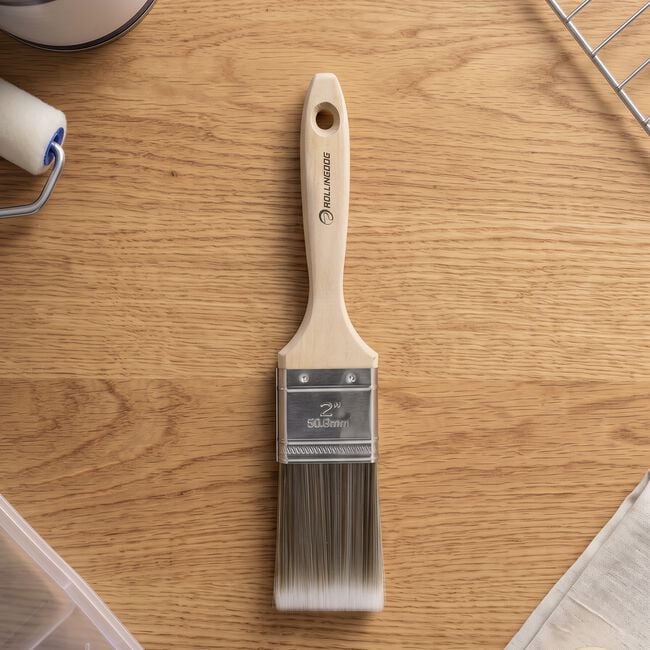 Rolling Dog Paint Brush 2" w/Wooden Handle